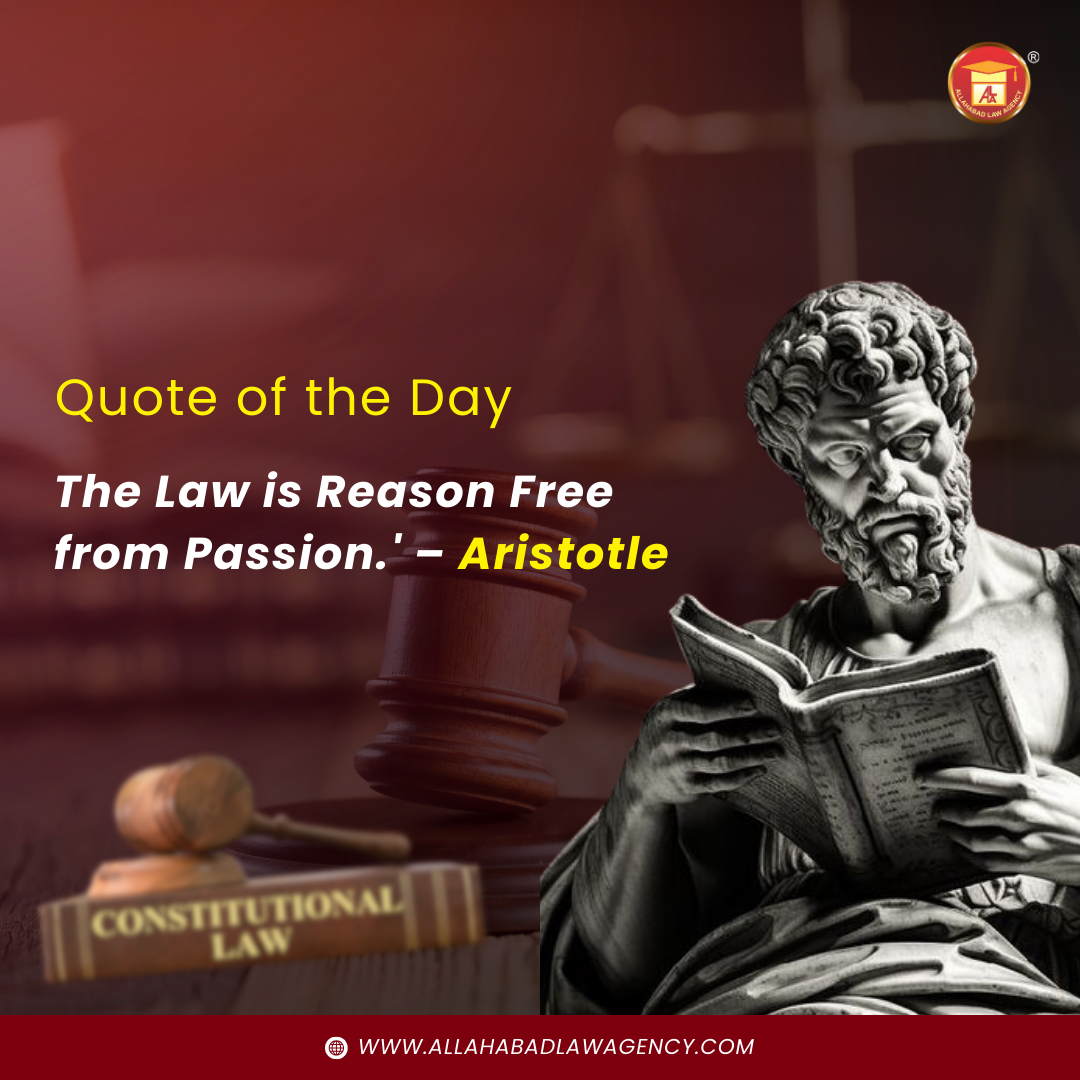 The Law is Reason Free from Passion.' – Aristotle (single post)